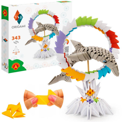 3D Origami – zvieratko Delfín